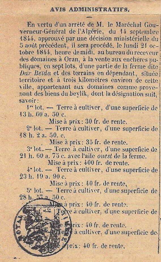 ECHO D ORAN N° 1 DU 12 OCTOBRE 1844 PAGE 004 B.jpg